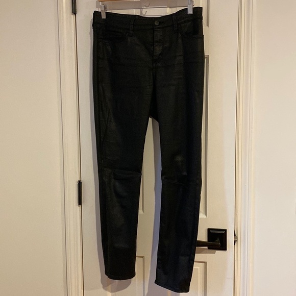 NYDJ Denim - Not Your Daughter Jeans size 10 ami skinny leggings black coated pant
